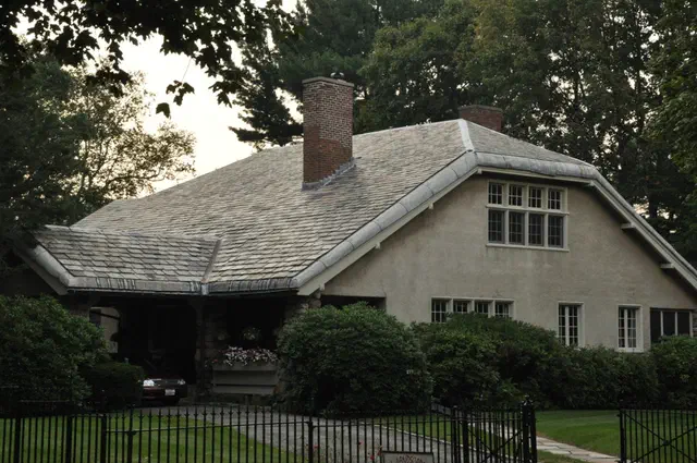 The Craftsman style (1905–1930) is the architect-designed face of the American Arts and Crafts movement — exposed structure, hand-fitted joinery, and honest natural materials, from grand front-gabled houses to the everyday bungalow.